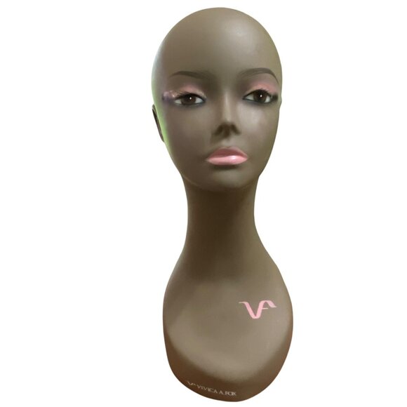 Vivica A Fox Mannequin Wig Head Dark Skin Tone Hats Accessories Decor Softgirl - Picture 1 of 8